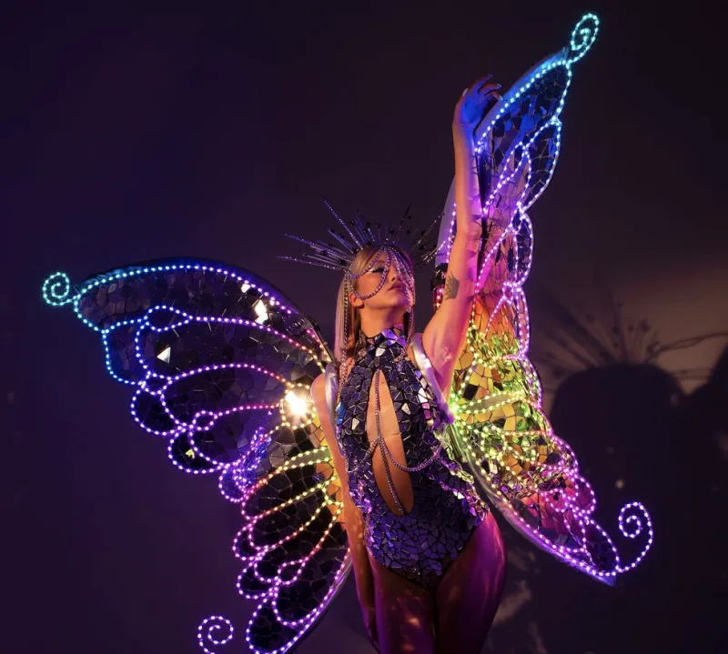 LED Mirror Butterfly